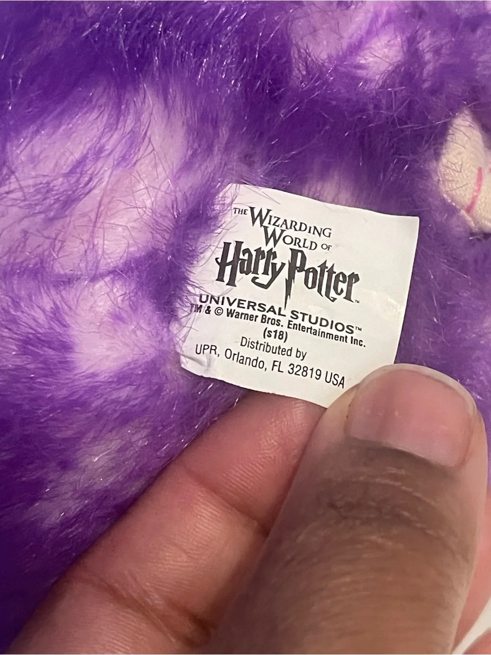 Warner Bros. Purple Plush Pom Pet Stuffed Animal